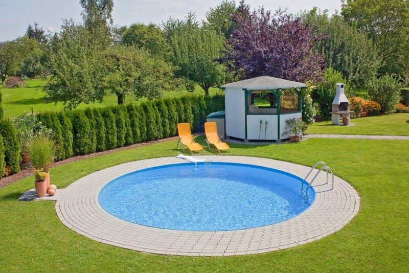 Piscină Rotundă cu Perete din Oțel Galvanizat - Hobby Pool Milano - 800 x 150 cm