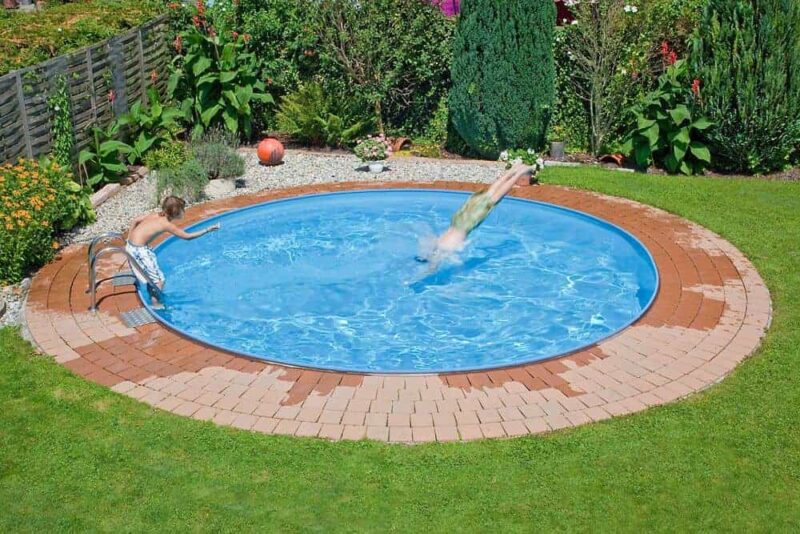 Piscină Rotundă cu Perete din Oțel Galvanizat - Hobby Pool Milano - 800 x 150 cm