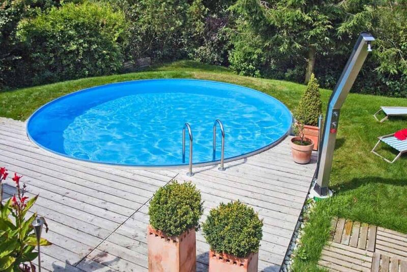 Piscină Rotundă cu Perete din Oțel Galvanizat - Hobby Pool Milano - 800 x 150 cm