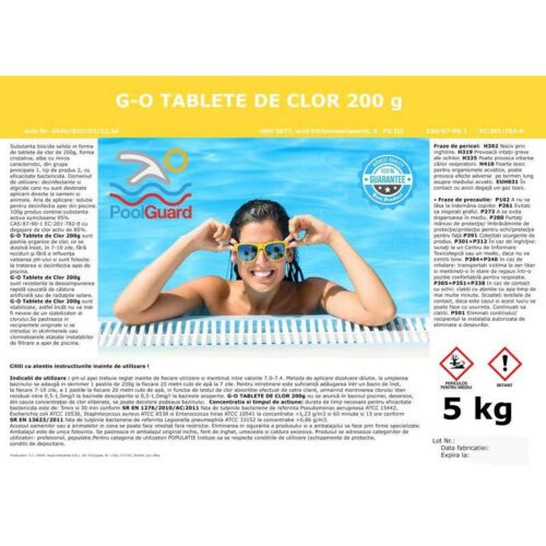 Clor lent tablete pentru piscine 5kg