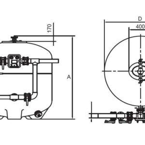 filtru brazil d1050 conexiune 75mm 1