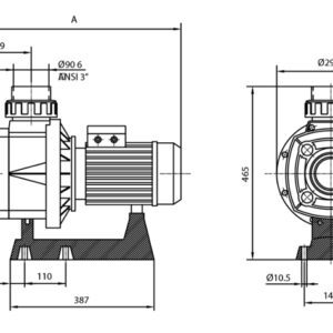 Pompa HCP 1000, 2.5 CP, 230V