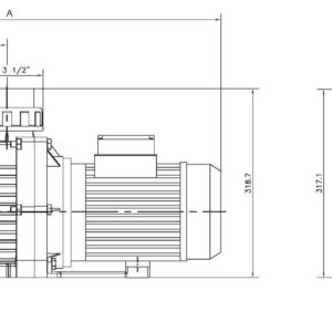 Pompa HCP 3600, 2.5 CP, 230V