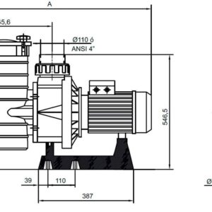 pompa hcp 4000 650 cp 400v ie3 hayward 1