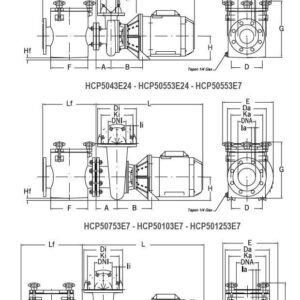 Pompa HCP 5000, 2 CP, 400V IE3