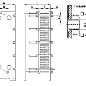 Schimbator de caldura in placi titan 446 kW