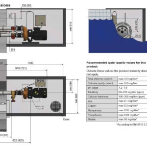 Sistem inot contra-curent Jet Swim 1200 - beton